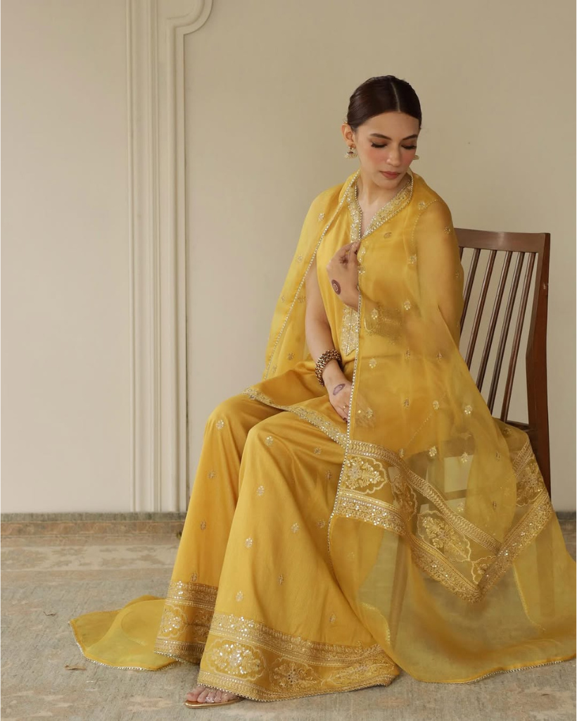 Royal Mustard Attire | Stitched Dress