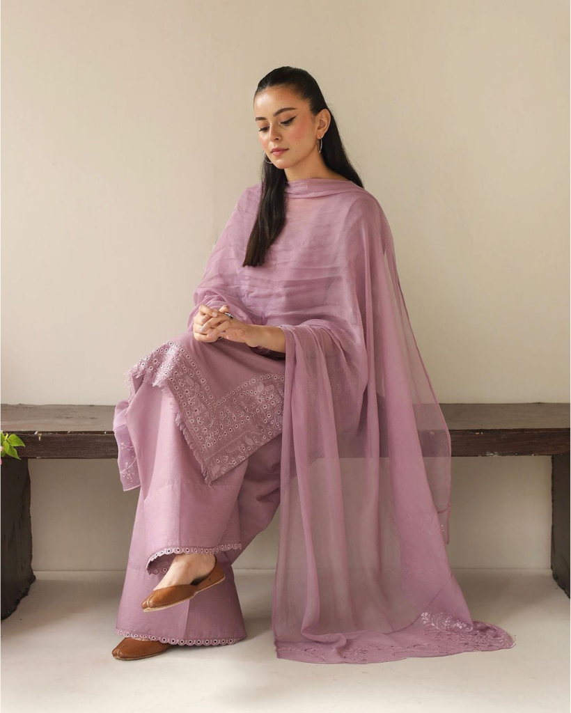 Levander | 3- Piece Embroidered Outfit