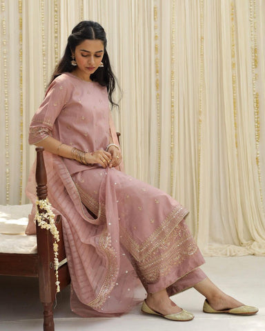 Rosy Vintage | 3-Piece Stitched Suit