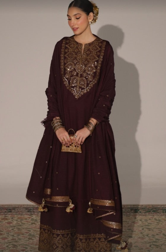 Plum Bashash | 3-piece stitched outfit