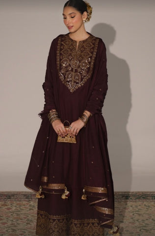 Plum Bashash | 3-piece stitched outfit