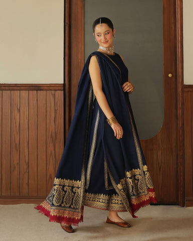 NAVI Blue Mystic | 3-Piece Stitched Embroidered Outfit