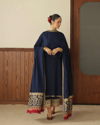 NAVI Blue Mystic | 3-Piece Stitched Embroidered Outfit
