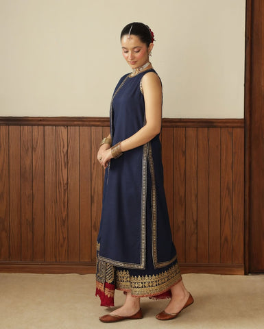 NAVI Blue Mystic | 3-Piece Stitched Embroidered Outfit